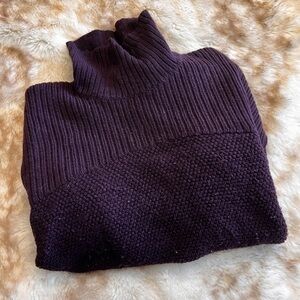 lululemon Merino Wool Blend Turtleneck Purple Sweater, sz. 12